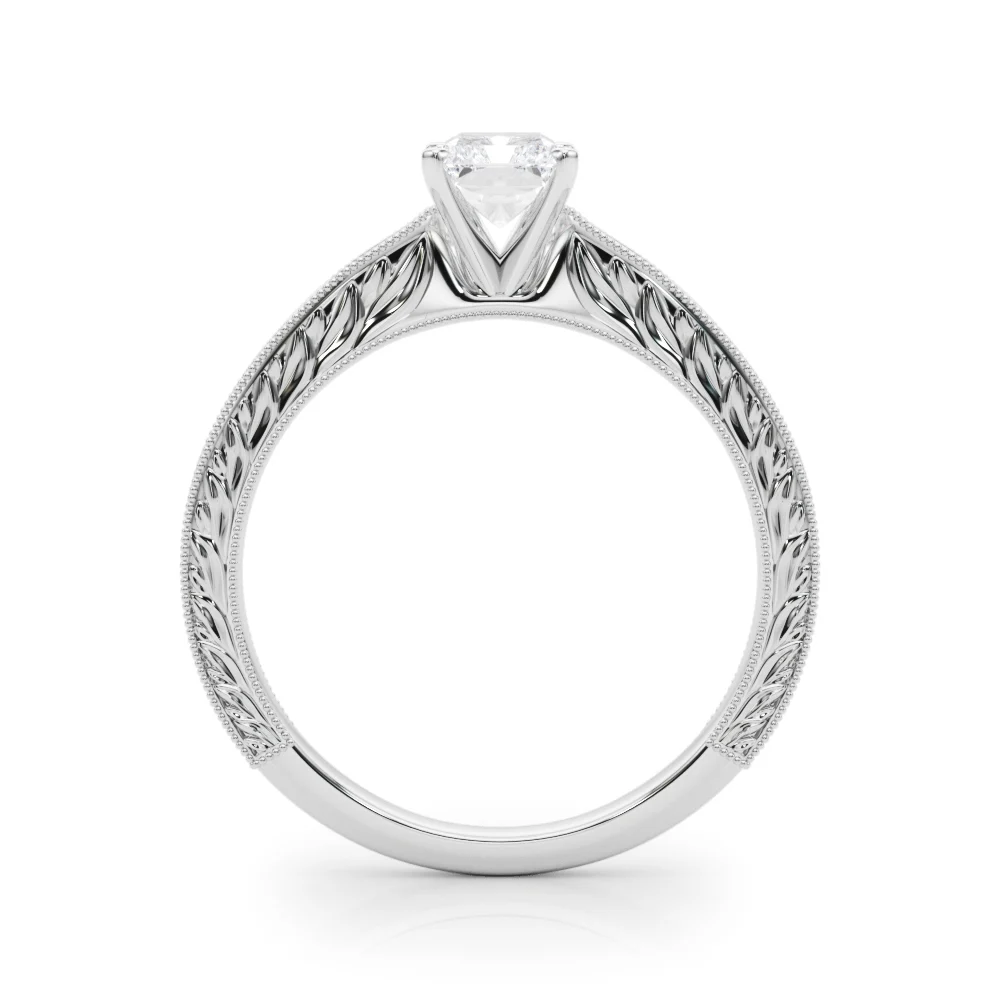 Vintage-inspired Milgrain Engagement Ring - Image 18