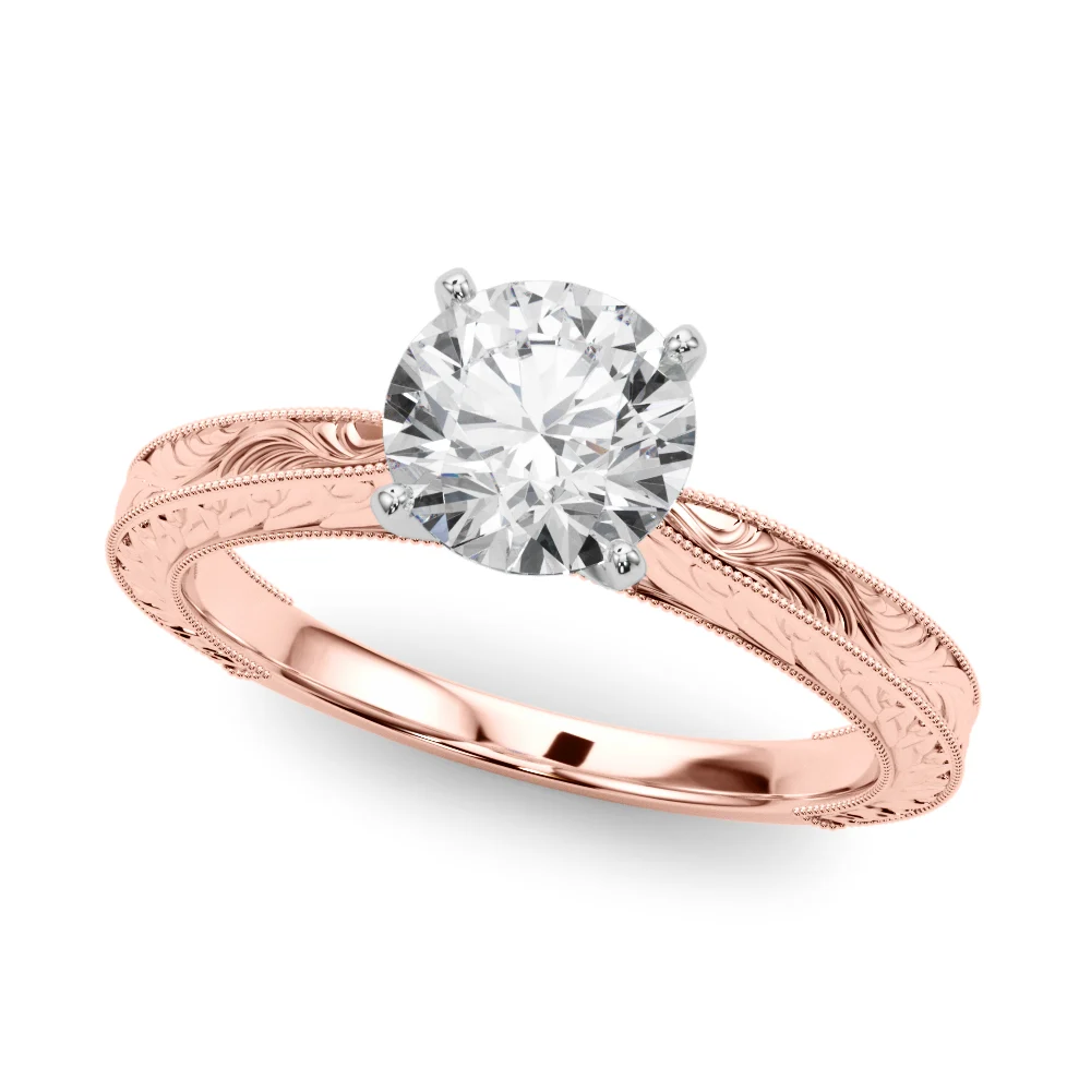 Vintage-inspired Milgrain Engagement Ring - Image 105