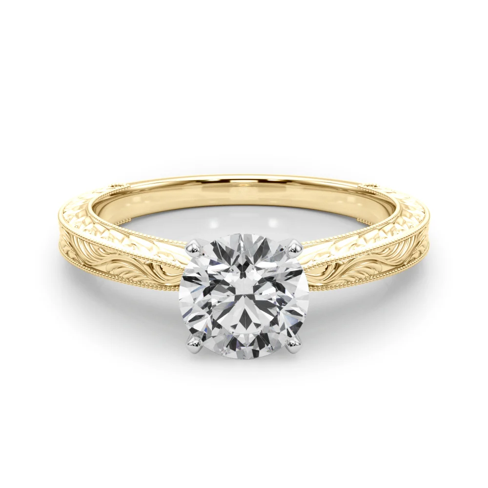 Vintage-inspired Milgrain Engagement Ring - Image 77