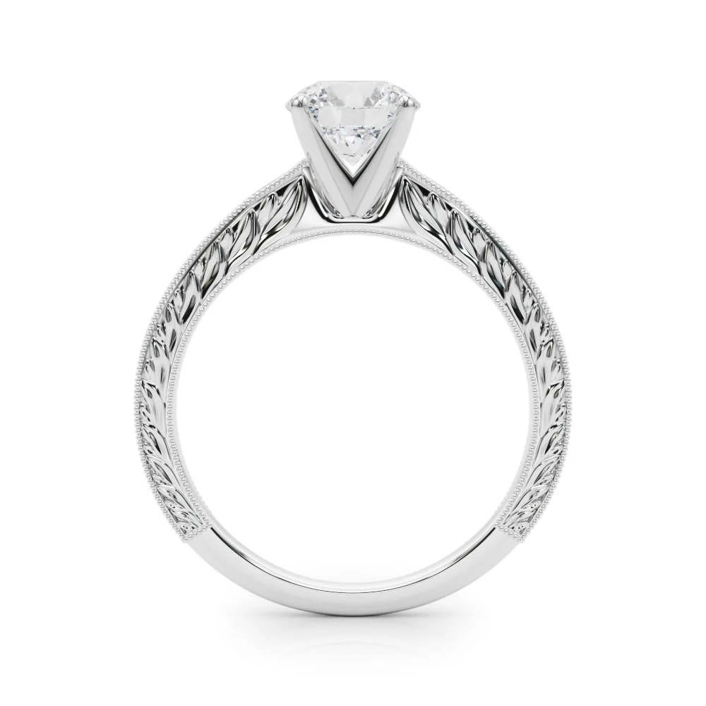Vintage-inspired Milgrain Engagement Ring - Image 47