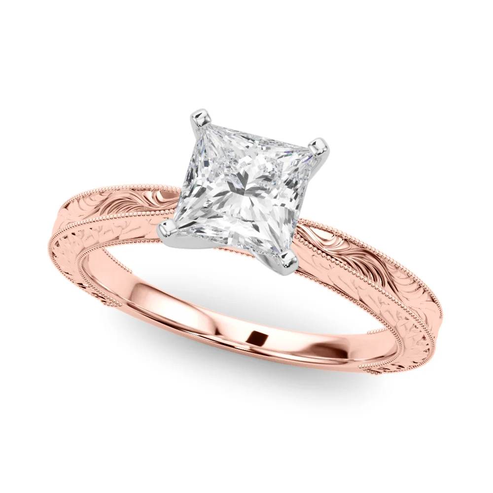 Vintage-inspired Milgrain Engagement Ring - Image 106