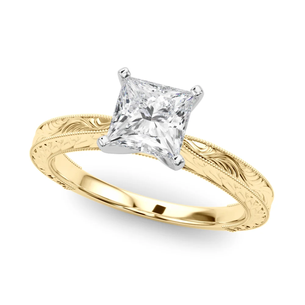 Vintage-inspired Milgrain Engagement Ring - Image 58