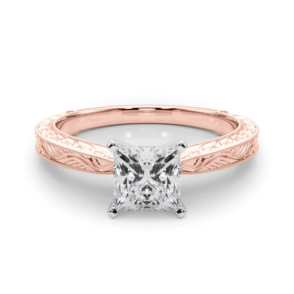 Vintage-inspired Milgrain Engagement Ring - Image 126