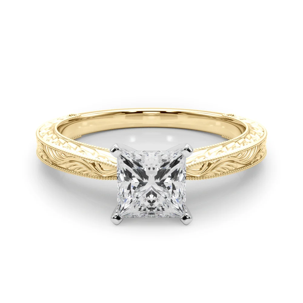 Vintage-inspired Milgrain Engagement Ring - Image 78