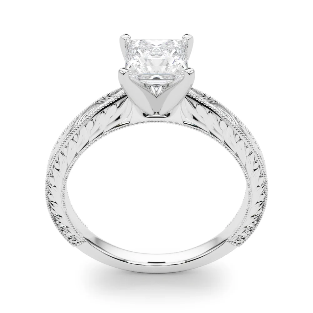 Vintage-inspired Milgrain Engagement Ring - Image 20
