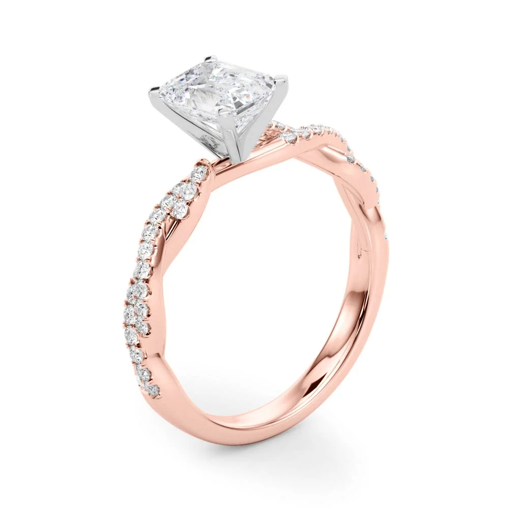 Twisting Diamond Adorned Engagement Ring - Image 115