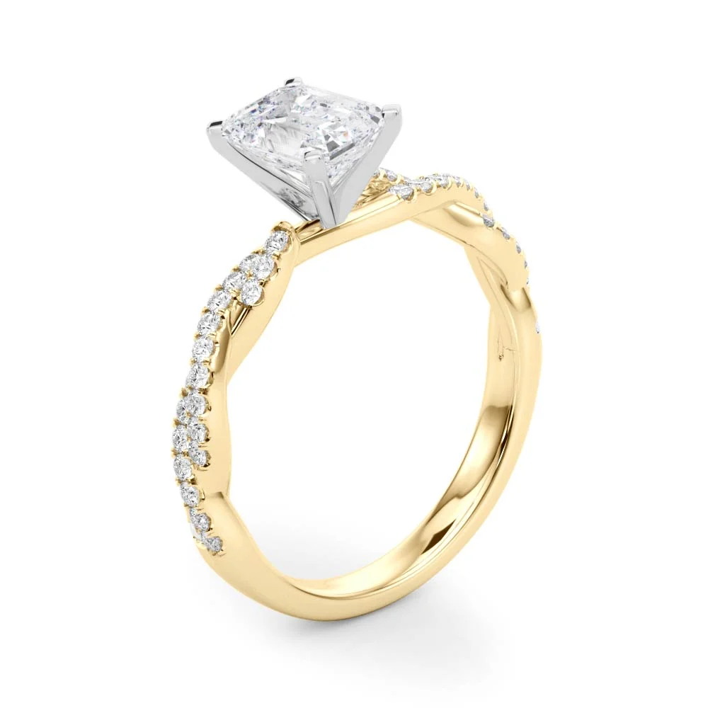 Twisting Diamond Adorned Engagement Ring - Image 72