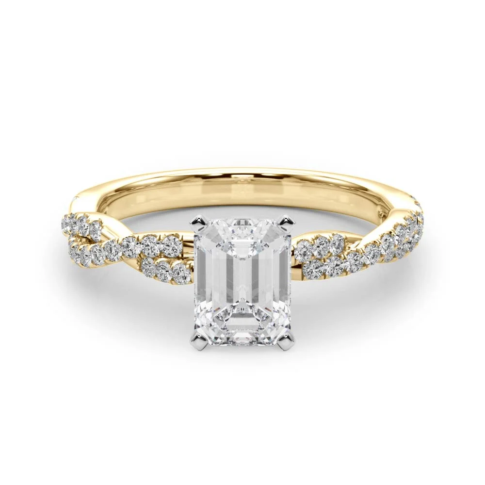 Twisting Diamond Adorned Engagement Ring - Image 63