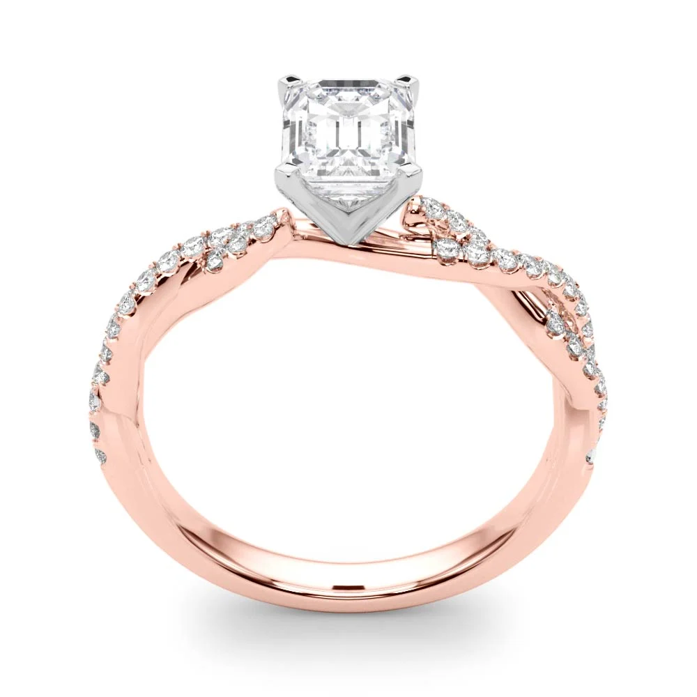 Twisting Diamond Adorned Engagement Ring - Image 124