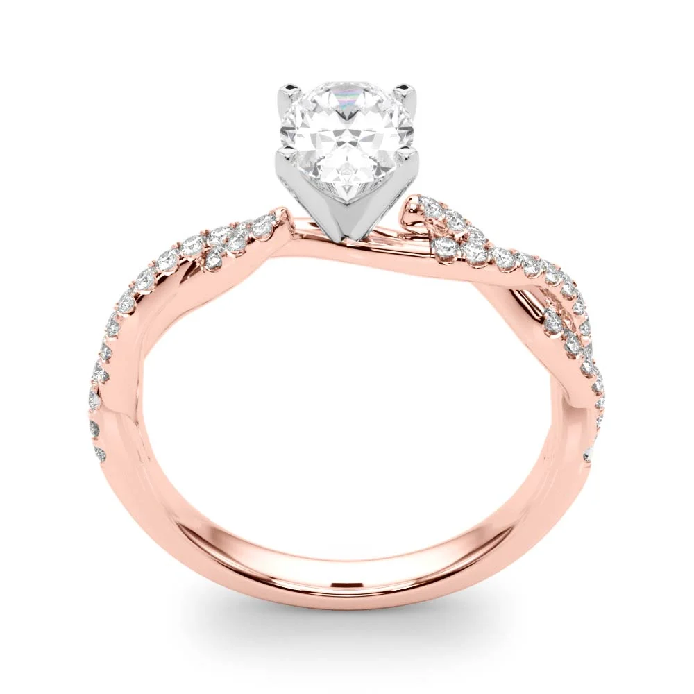 Twisting Diamond Adorned Engagement Ring - Image 126