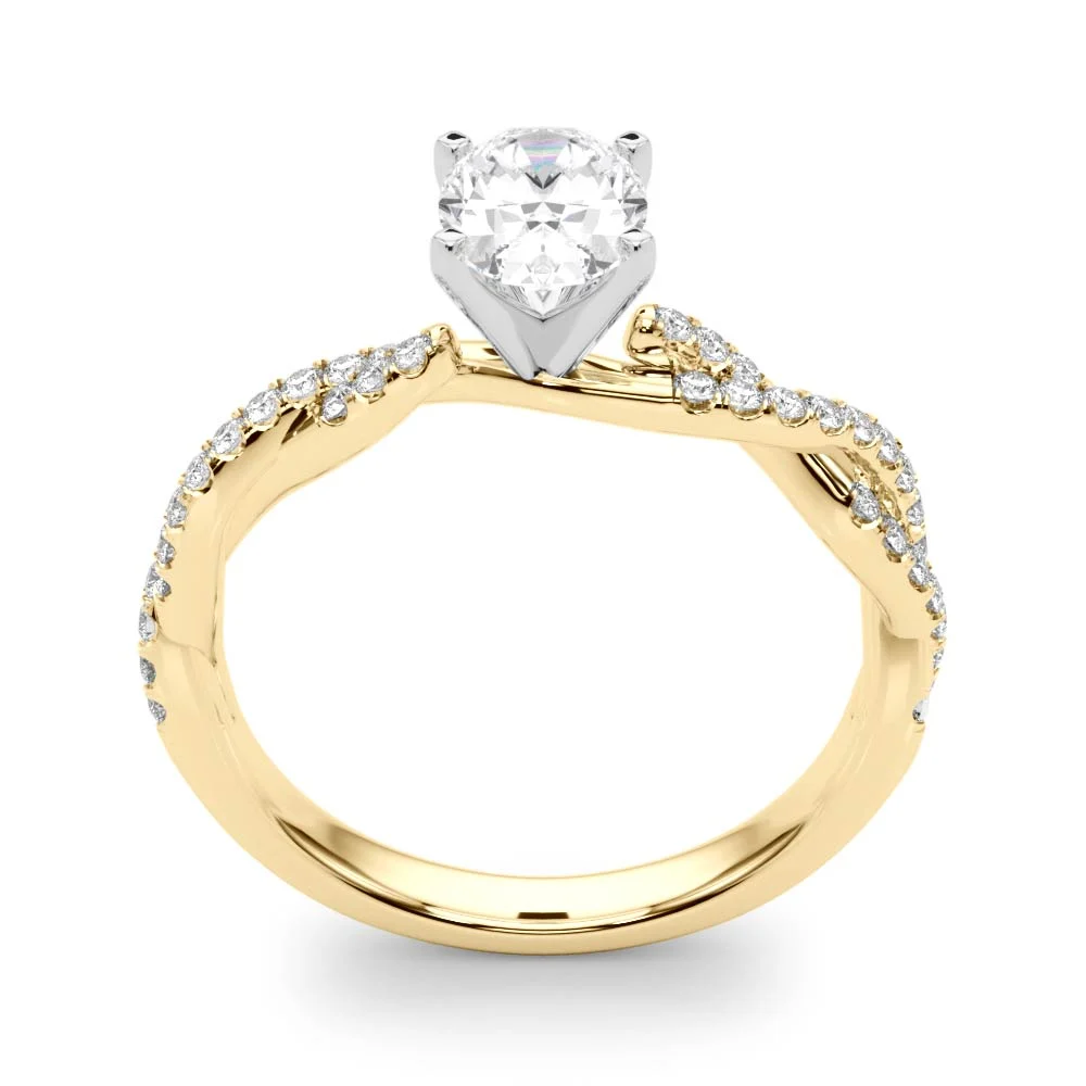 Twisting Diamond Adorned Engagement Ring - Image 83