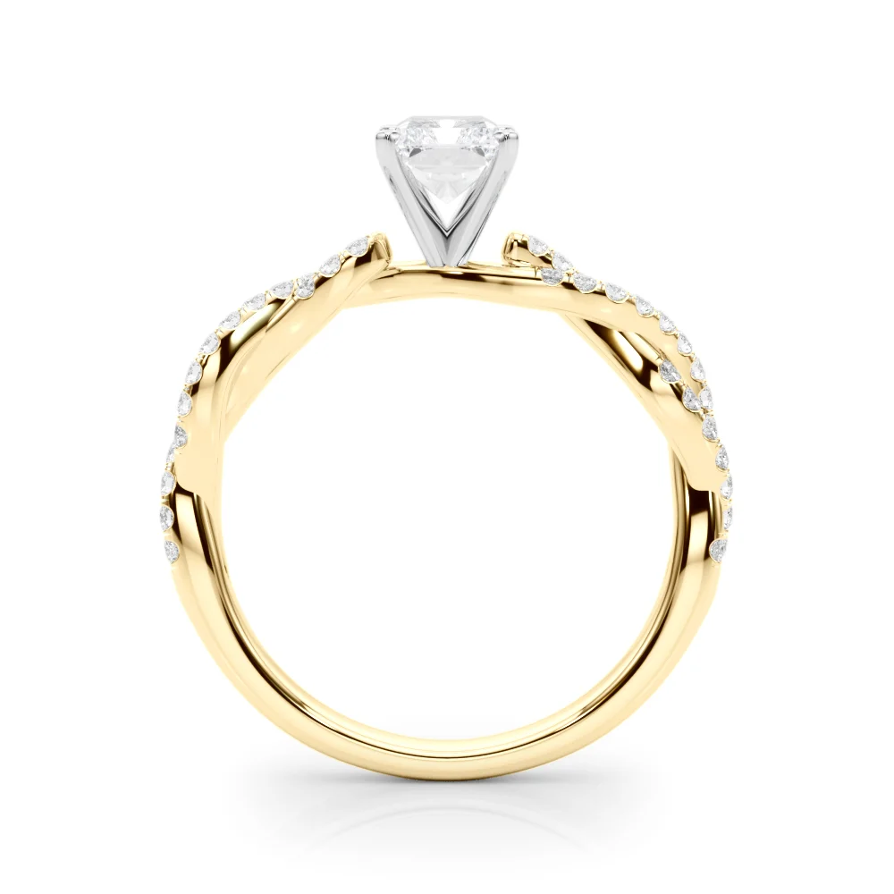 Twisting Diamond Adorned Engagement Ring - Image 59
