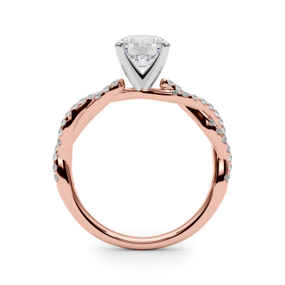 Twisting Diamond Adorned Engagement Ring - Image 103