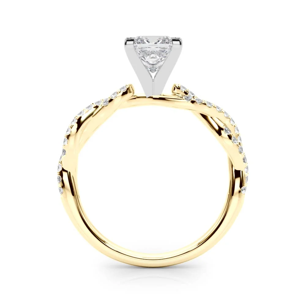 Twisting Diamond Adorned Engagement Ring - Image 61