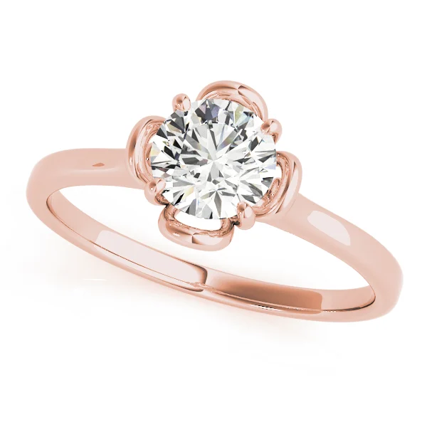Solitaire Accented Cathedral Engagement Rings - Image 8
