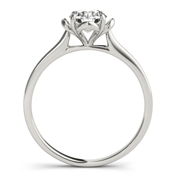 Solitaire Accented Cathedral Engagement Rings - Image 2