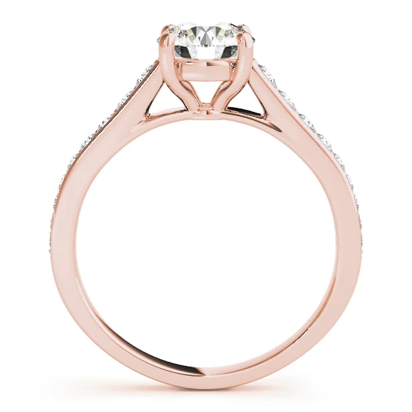 Graduating Single Row Round Engagement Ring - Image 10