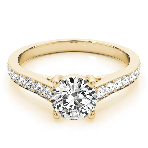 Graduating Single Row Round Engagement Ring - Image 8