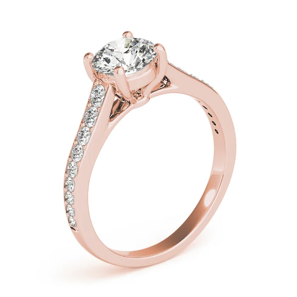 Graduating Single Row Round Engagement Ring - Image 11