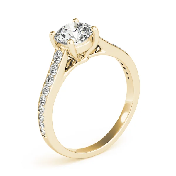 Graduating Single Row Round Engagement Ring - Image 7
