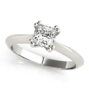 Double Prong Princess-Cut Engagement Rings