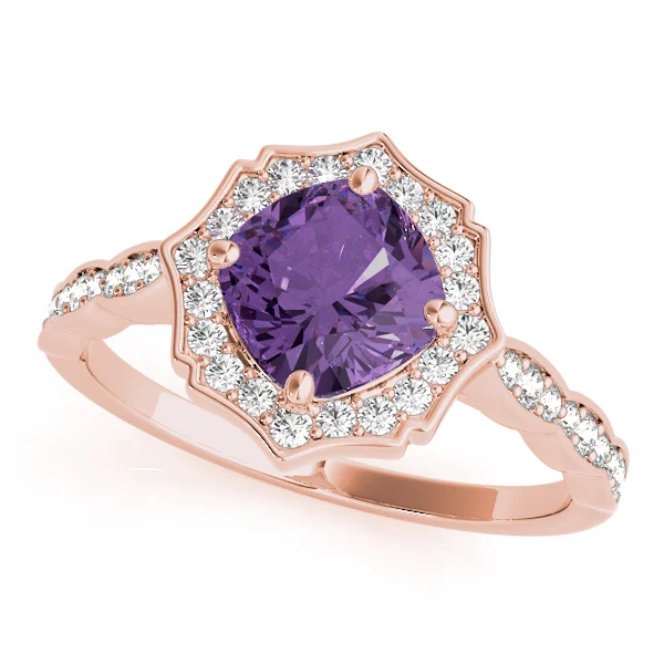 Scalloped Cushion Halo Ring - Image 21