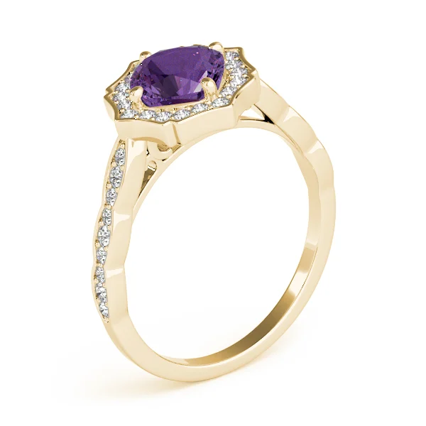 Scalloped Cushion Halo Ring - Image 20