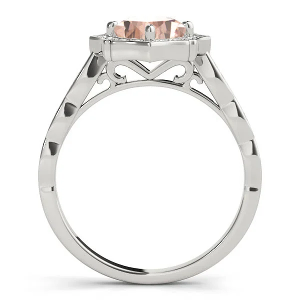 Scalloped Cushion Halo Ring - Image 14