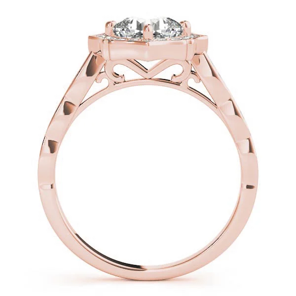 Scalloped Cushion Halo Ring - Image 10