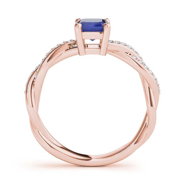 Emerald-Cut Braided Shank Multi-Row Engagement Rings - Image 25