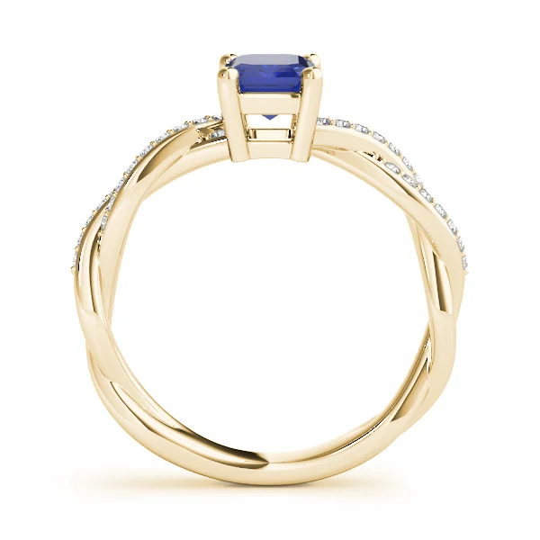 Emerald-Cut Braided Shank Multi-Row Engagement Rings - Image 16