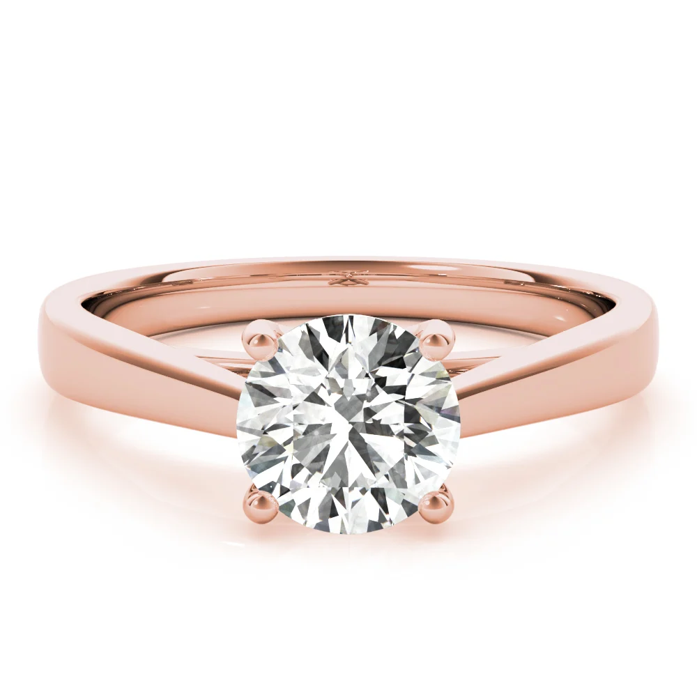 4-Prong Cathedral Solitaire Engagement Ring - Image 13