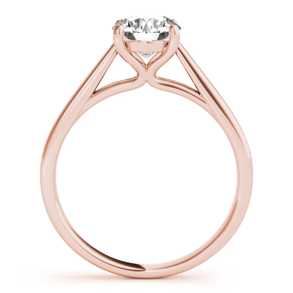 4-Prong Cathedral Solitaire Engagement Ring - Image 12