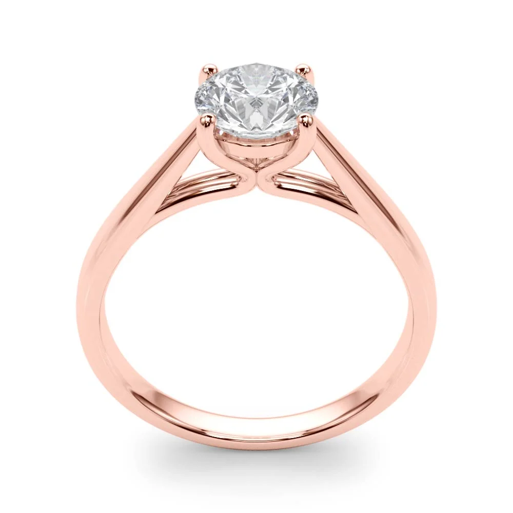 4-Prong Cathedral Solitaire Engagement Ring - Image 15