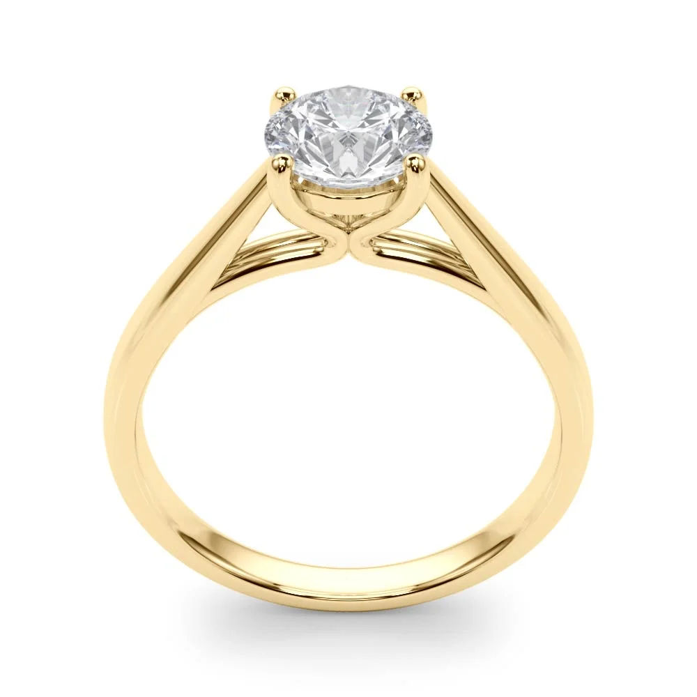 4-Prong Cathedral Solitaire Engagement Ring - Image 10