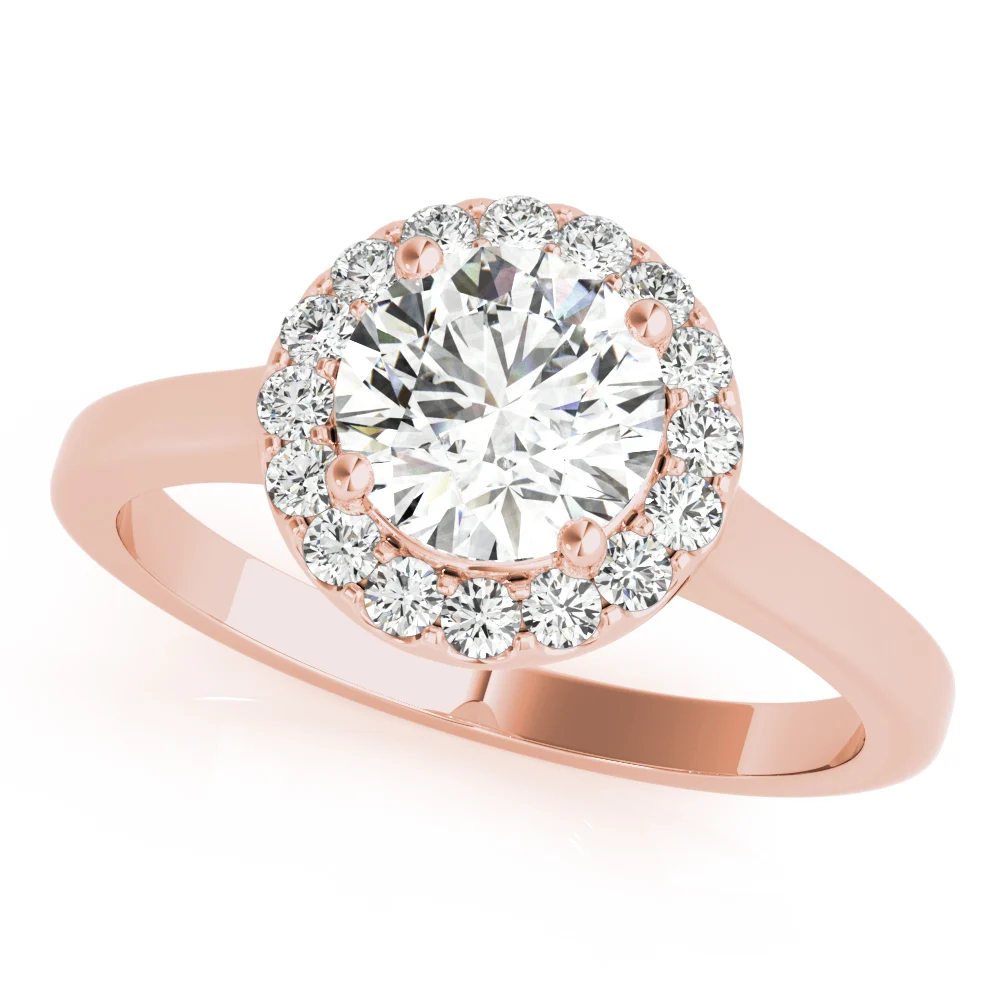 ENGAGEMENT RINGS ROUND HALO - Image 9
