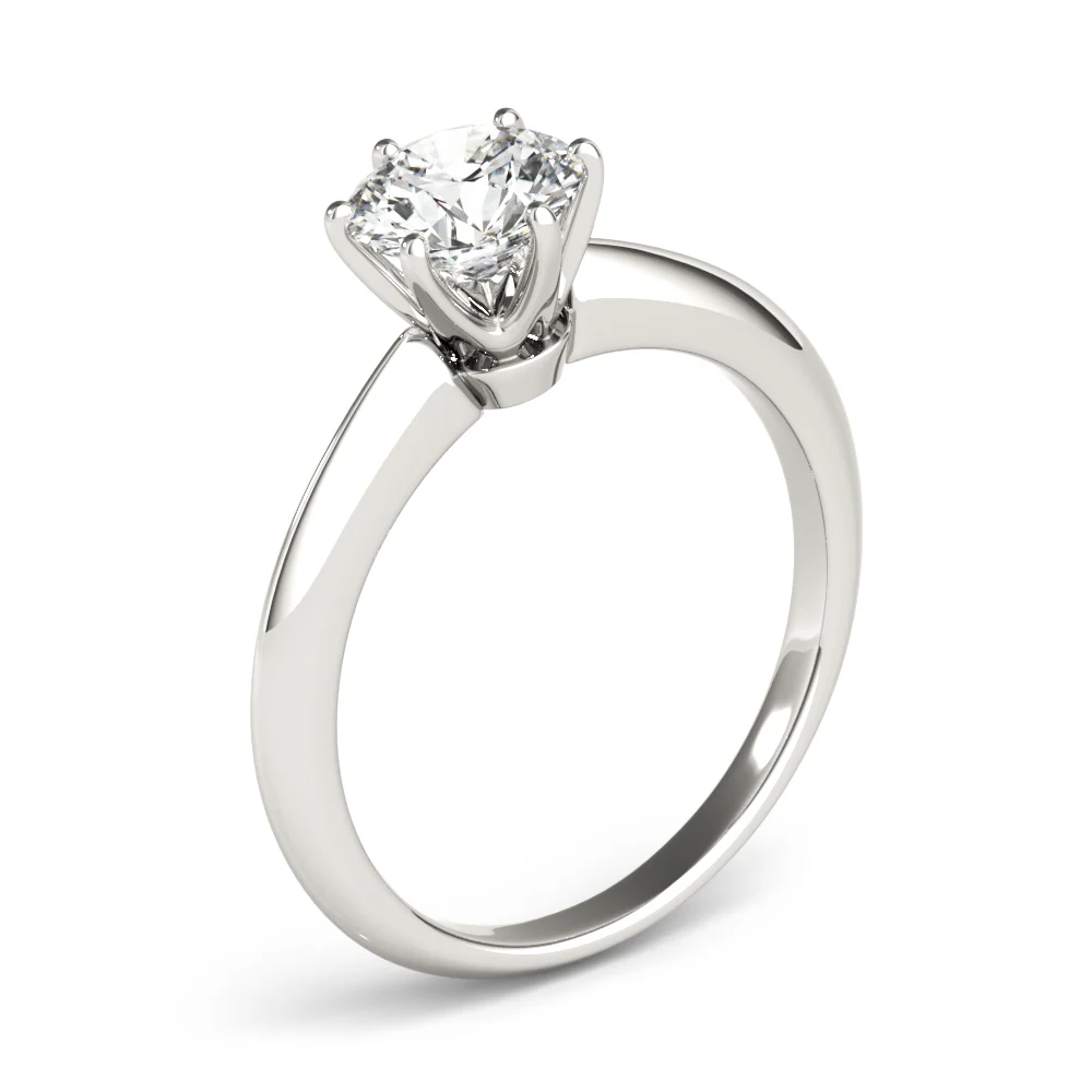 6-Prong Round Solitaire Engagement Ring - Image 30