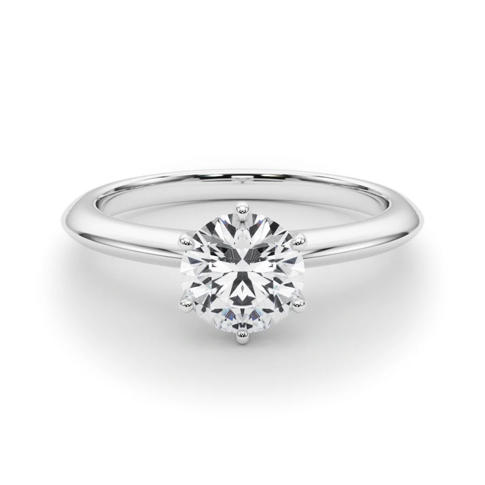6-Prong Round Solitaire Engagement Ring - Image 19