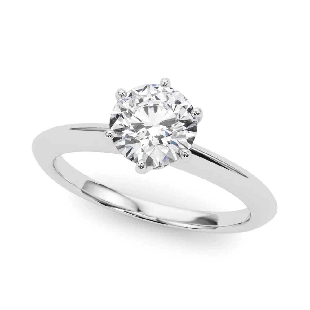 6-Prong Round Solitaire Engagement Ring - Image 6