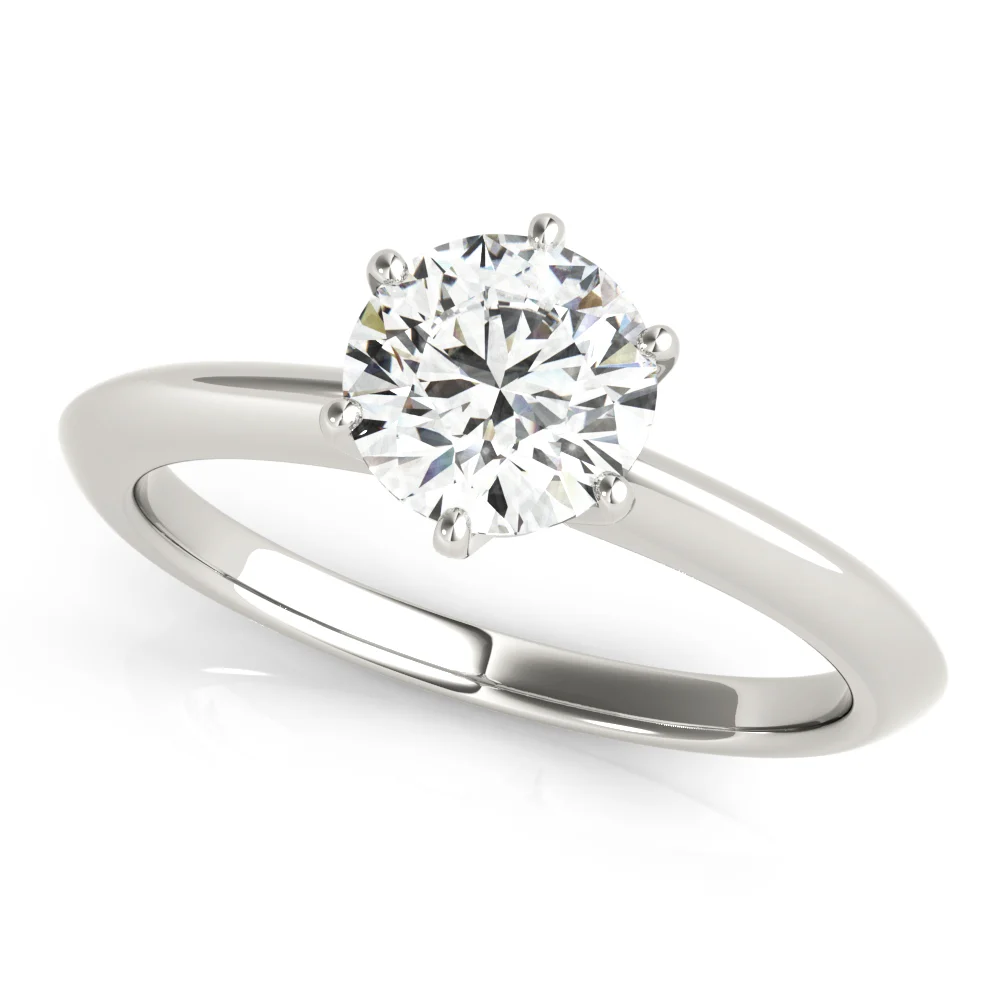 6-Prong Round Solitaire Engagement Ring - Image 10