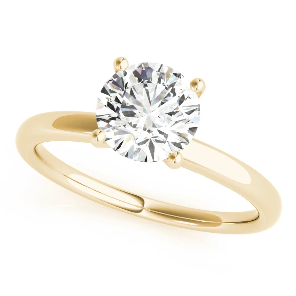 Round Hidden Halo Engagement Ring - Image 6