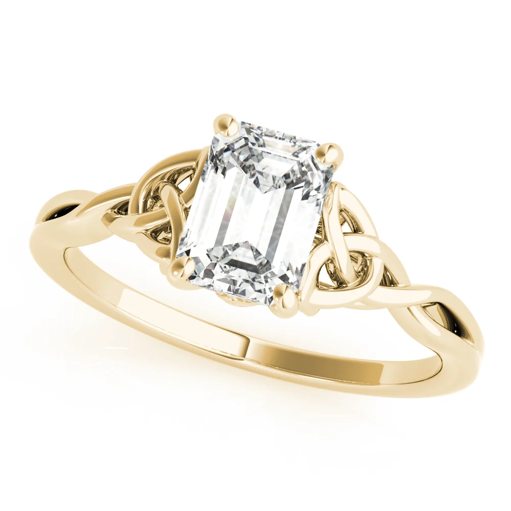 EMERALD CUT COLOR SOLITAIRE - Image 5