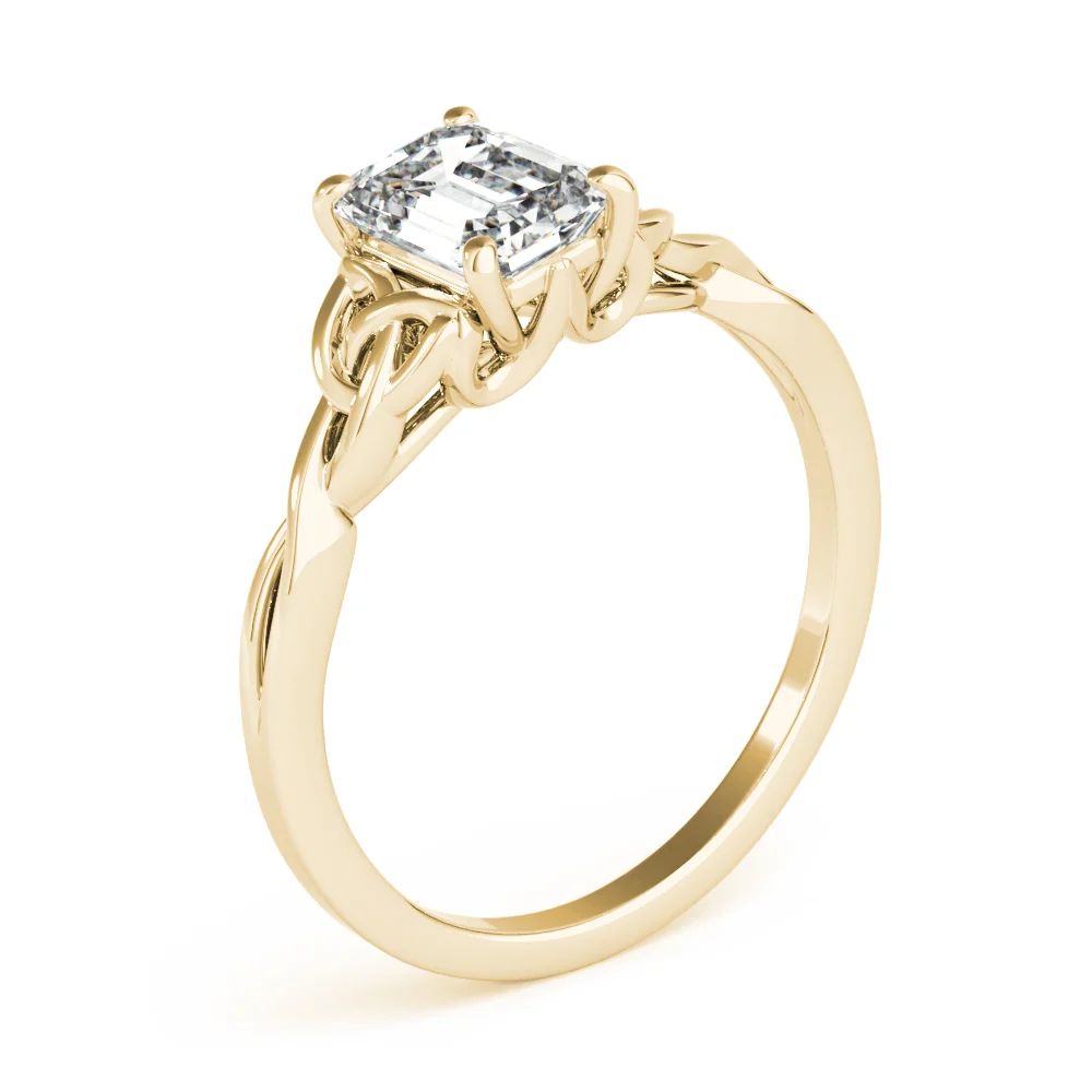 EMERALD CUT COLOR SOLITAIRE - Image 8