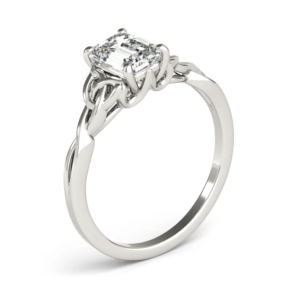 EMERALD CUT COLOR SOLITAIRE - Image 4