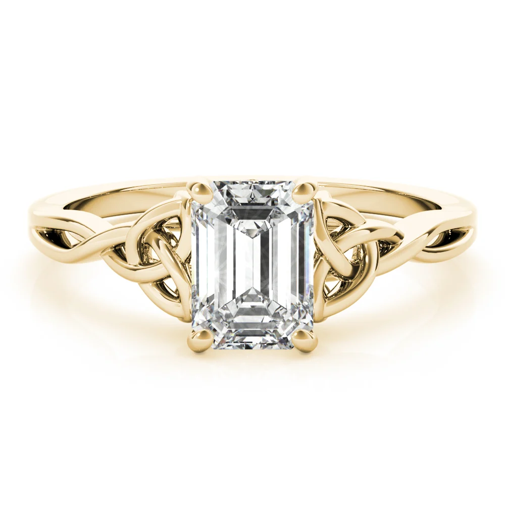 EMERALD CUT COLOR SOLITAIRE - Image 7
