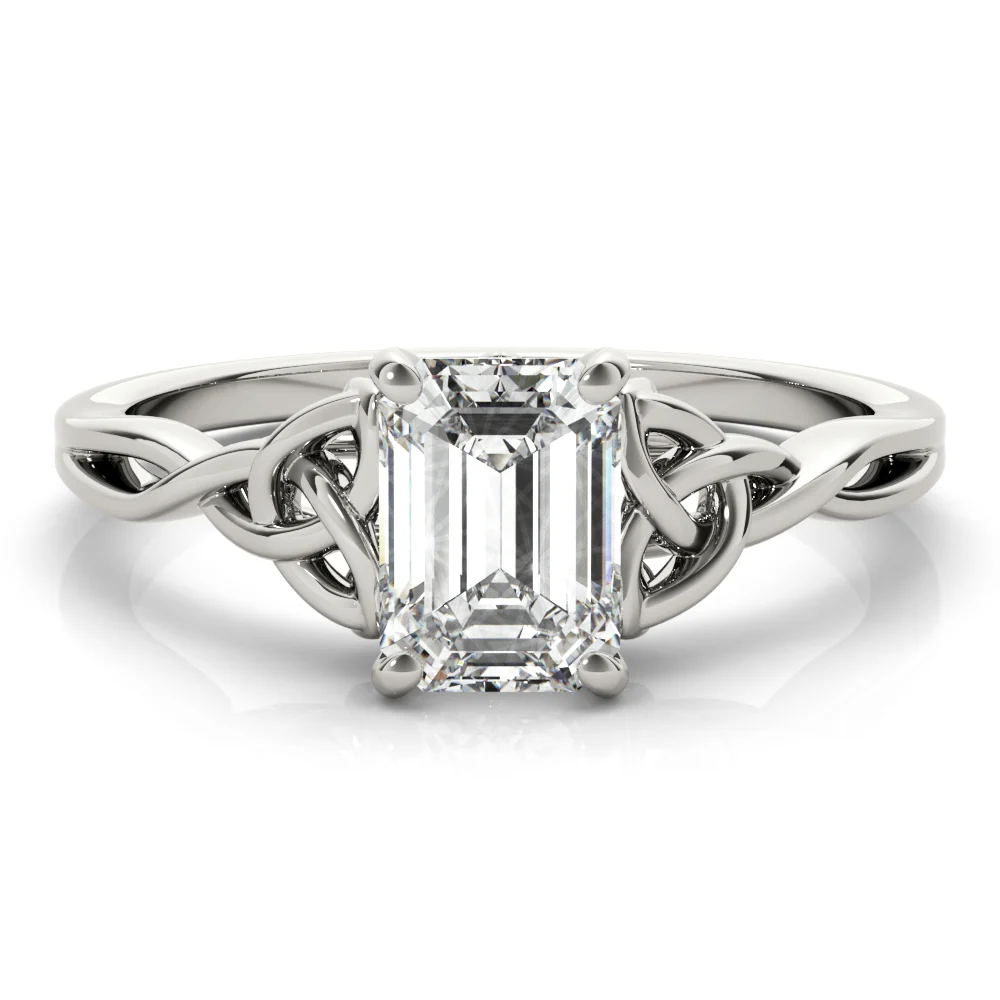 EMERALD CUT COLOR SOLITAIRE - Image 3