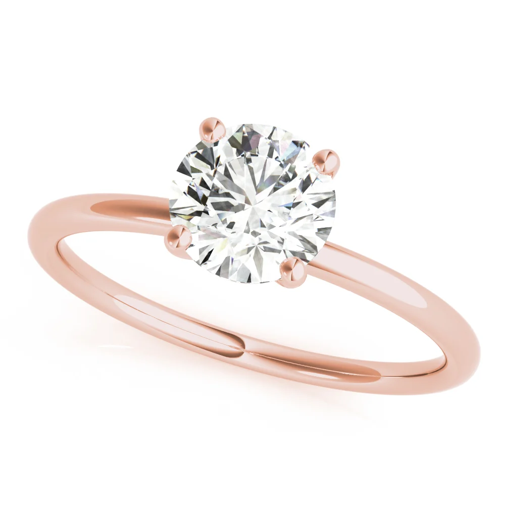 Solitaire Round Engagement Ring - Image 11