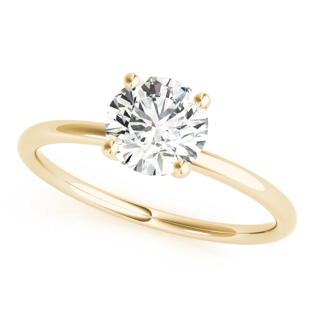 Solitaire Round Engagement Ring - Image 6