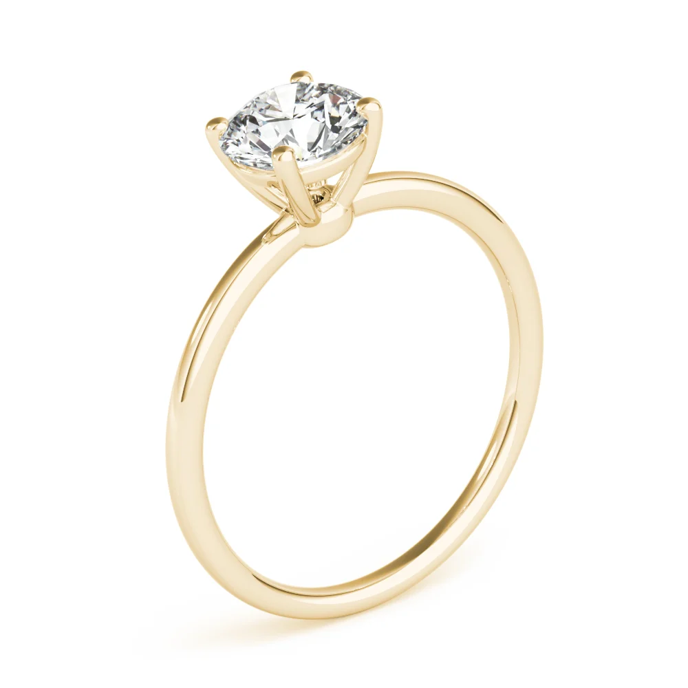 Solitaire Round Engagement Ring - Image 9
