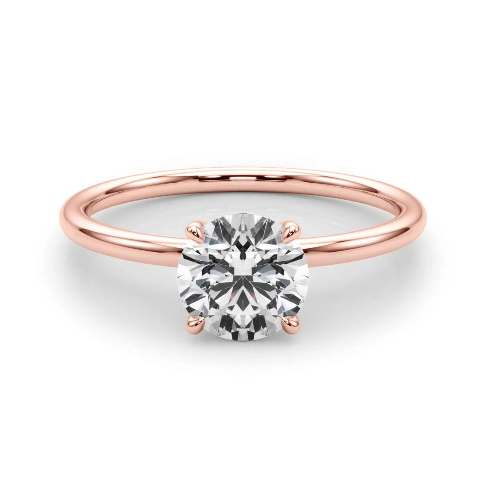 Solitaire Round Engagement Ring - Image 13
